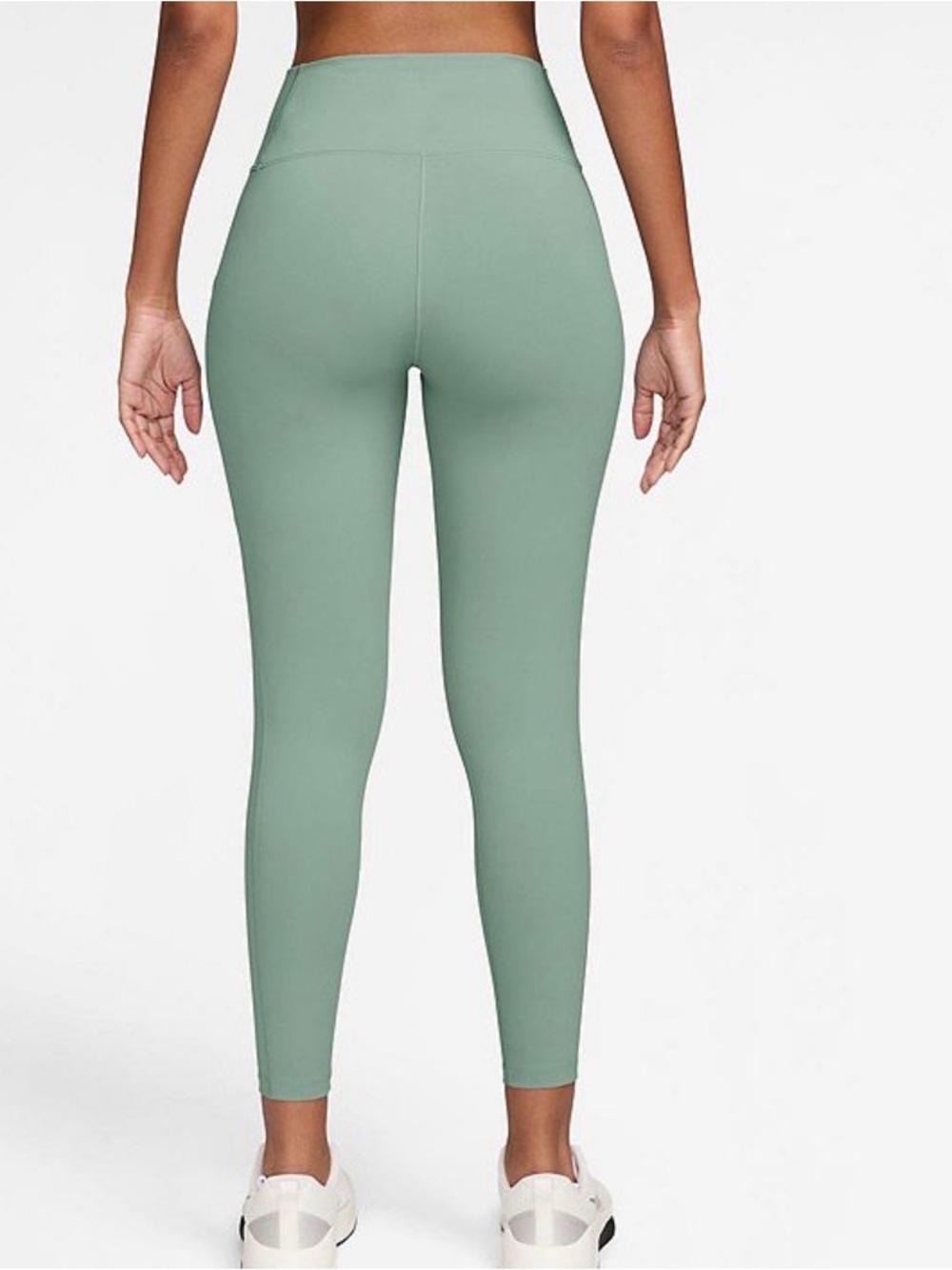 Nike One Women’s Pocketed 7/8 Ankle Leggings Green Plus Size 2X New - Picture 2 of 6